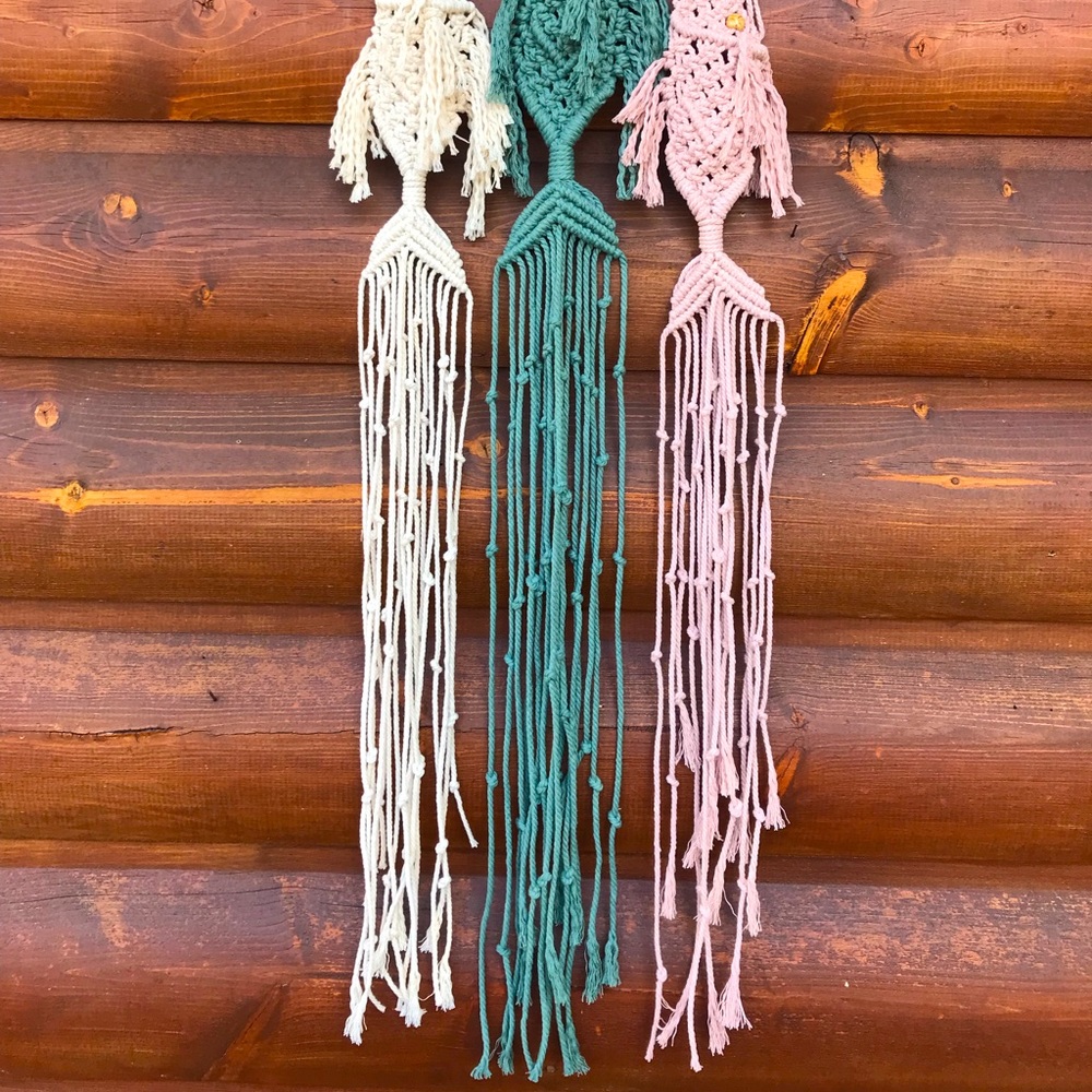 Macrame Fish (Trio) Wall Hanging